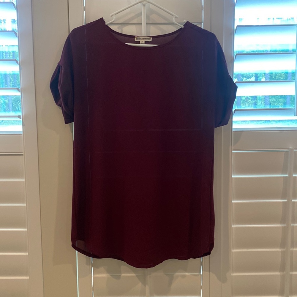 Maroon blouse. Size small